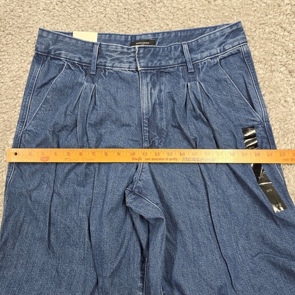 Banana Republic Jeans Womens 31 Blue High Rise Wide Leg Pleated Denim NWT - Picture 11 of 15